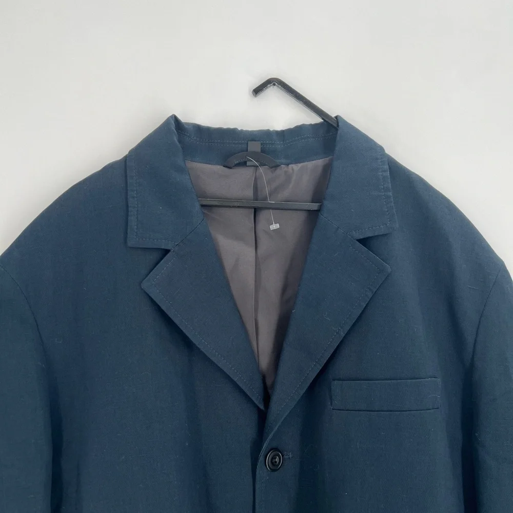 Cos Men’s Relaxed Fit Linen Blend Single Breasted Classic Blazer
